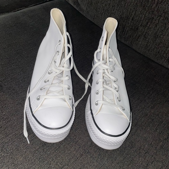 Converse White High-Top Sneakers - Picture 3 of 4